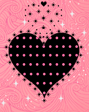 Gif animé coeur noir